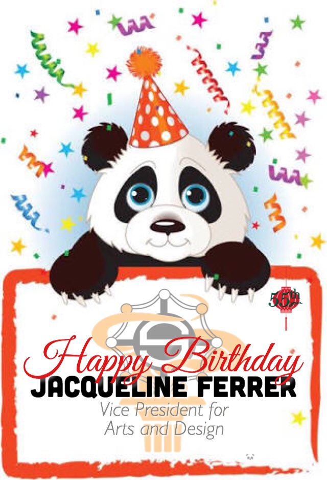 ScarletEduc's tweet photo. Belated Happy Birthday @jacqferrer 🎂🐼 https://t.co/mq1W0L1KTi