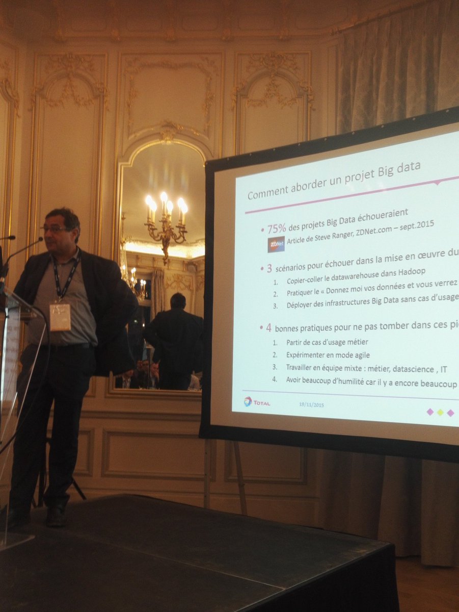Pourquoi 74% des projets big data échouent... mais pas celui-là !#talend #talendconnect #mapr #jems