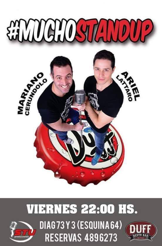 Te esperamos este viernes!! Con <a href="/ArielLattaro/">Ariel</a> <a href="/StandUpLaPlata/">Stand Up La Plata</a>