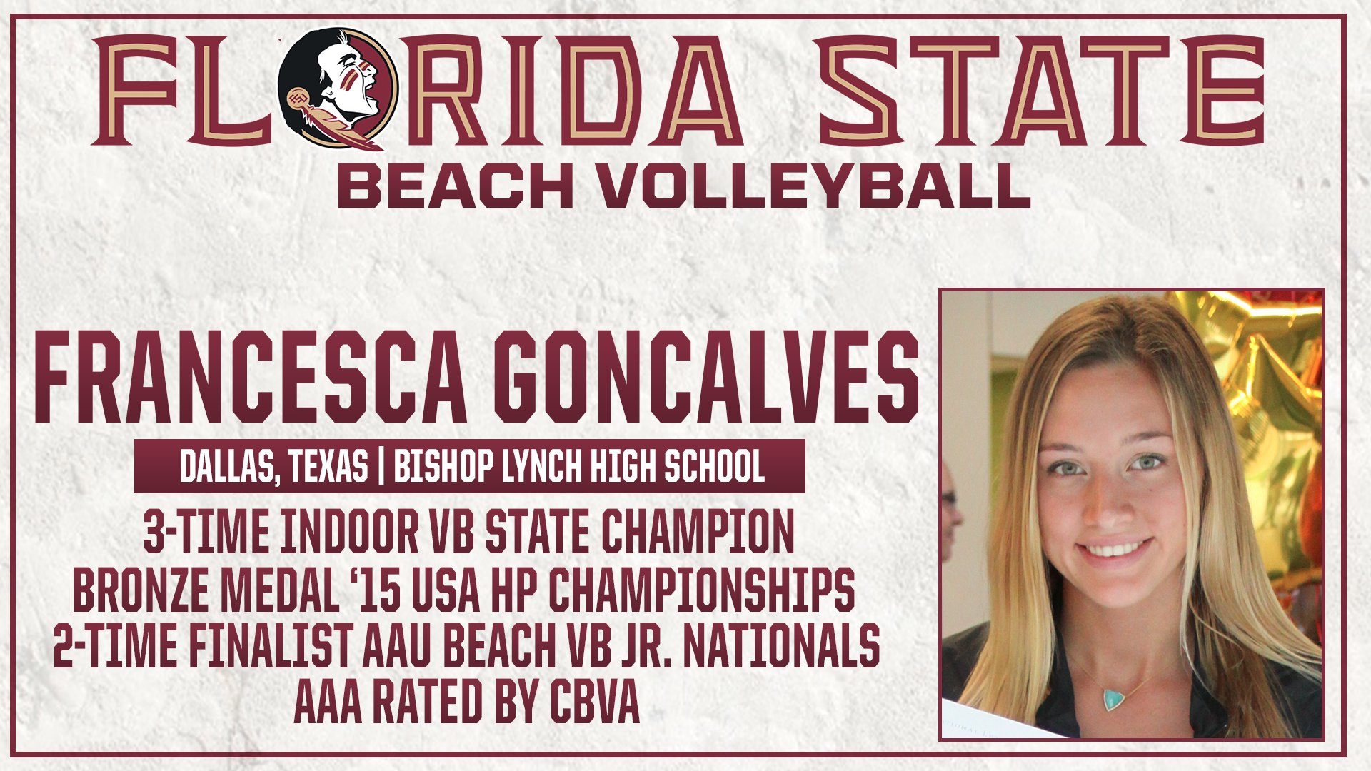 FSU Beach Volleyball on Twitter: "Welcome to the family Francesca