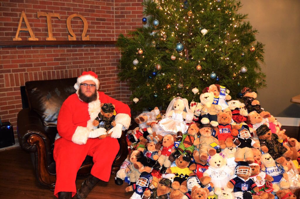 Santa's bringing bears to nearly 300 kids this year! Thanks to everyone who came and helped! #BABH2015