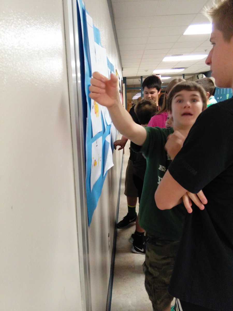 kris_lilley's tweet image. Quick art to create quick connections to passage. #gallerywalk #coltchat #cmscolts #edu