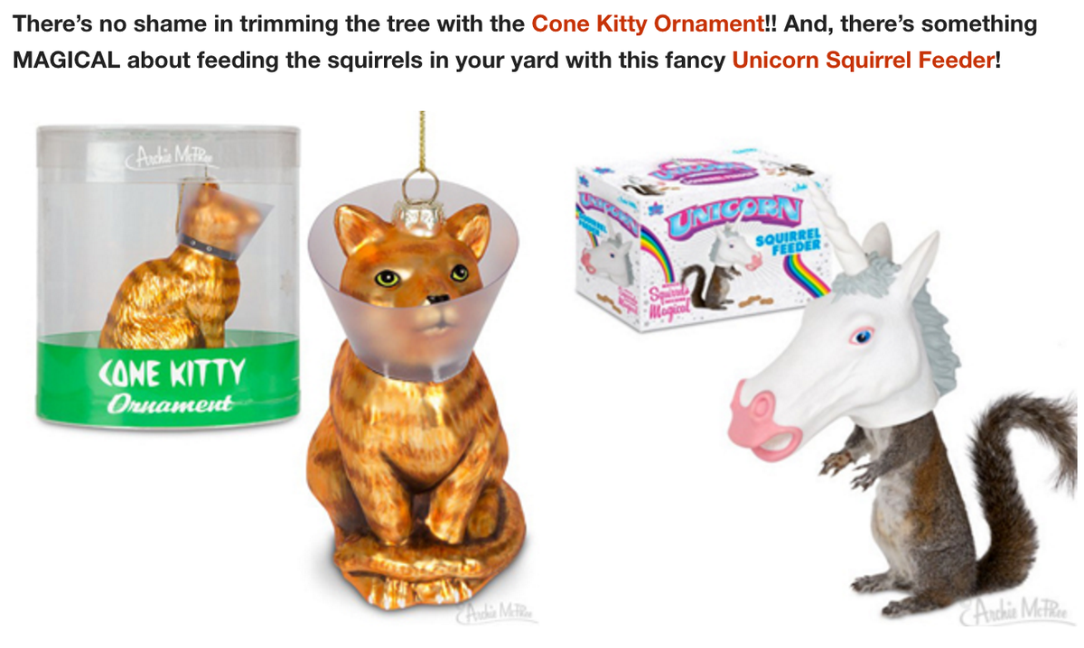 Archie Mcphee On Twitter Thanks Peeweeherman Cone Kitty