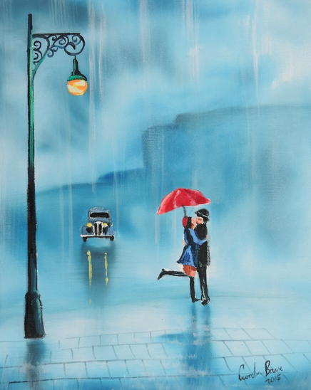 rainy day paintings - Gordon Bruce art