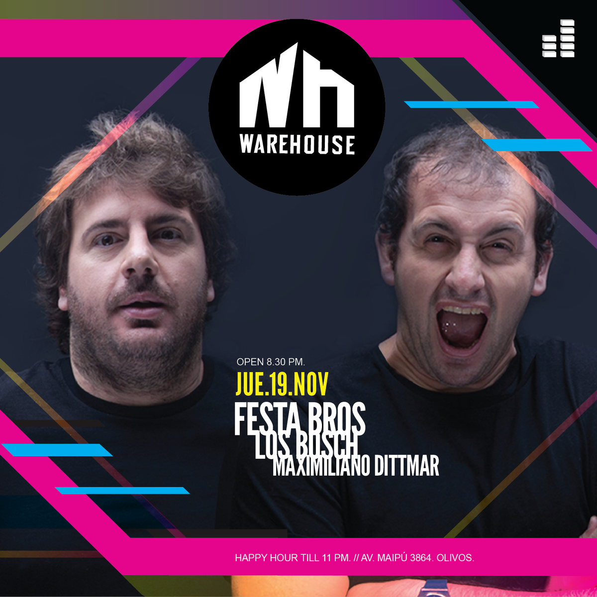 level_olivos's tweet photo. HOY BAILAMOS CON EL MEJOR HOUSE DEL PAIS!!

#WAREHOUSE #FESTA #BROS #LEVEL #LOS #BOSCH https://t.co/Q2O5RP4s6j
