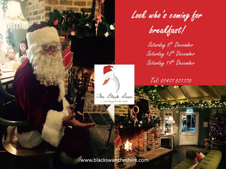 blackswanchesh's tweet photo. Sing along Santa's Breakfast! It's selling out fast. call 01477 571770
#SantasLittleHelper https://t.co/dQLPR1c9e0