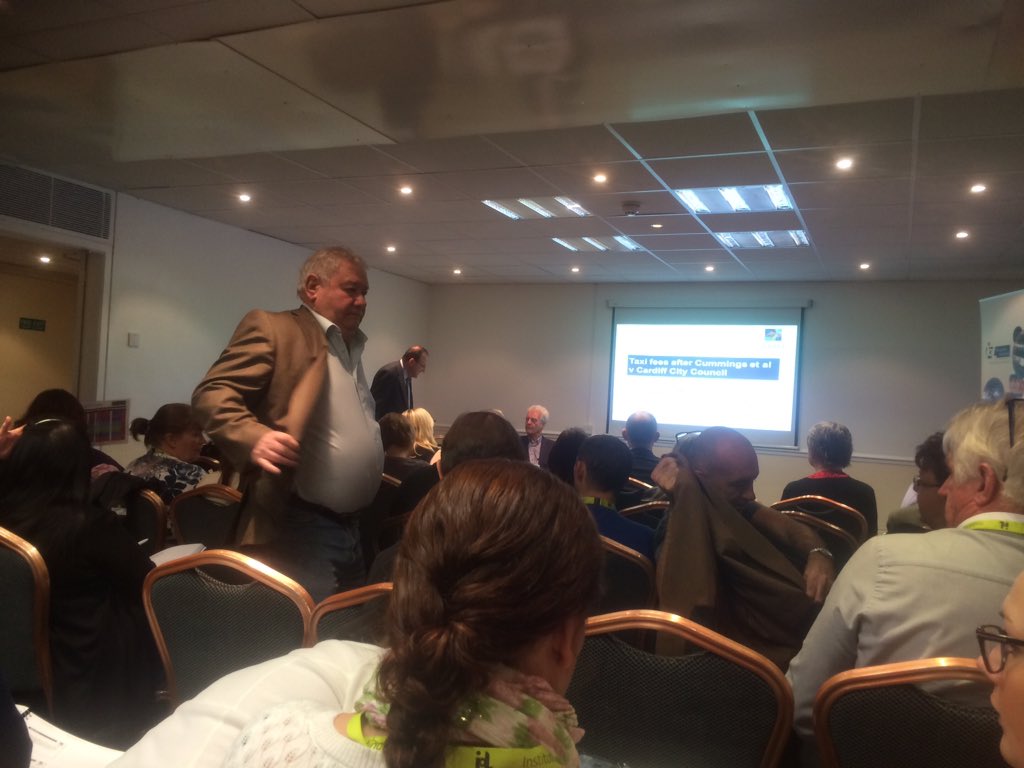 Instoflicensing's tweet photo. Standing room only for Prof Roy Light's talk on taxi licence fees! #NTC15 https://t.co/LIlGFEZRd1