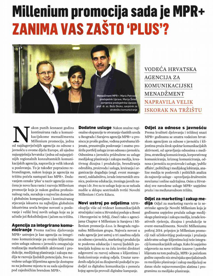 MilleniumPR's tweet photo. MPRovci u novom @Lider_press :D #MPRplus #novaera https://t.co/onlCl0HGU0