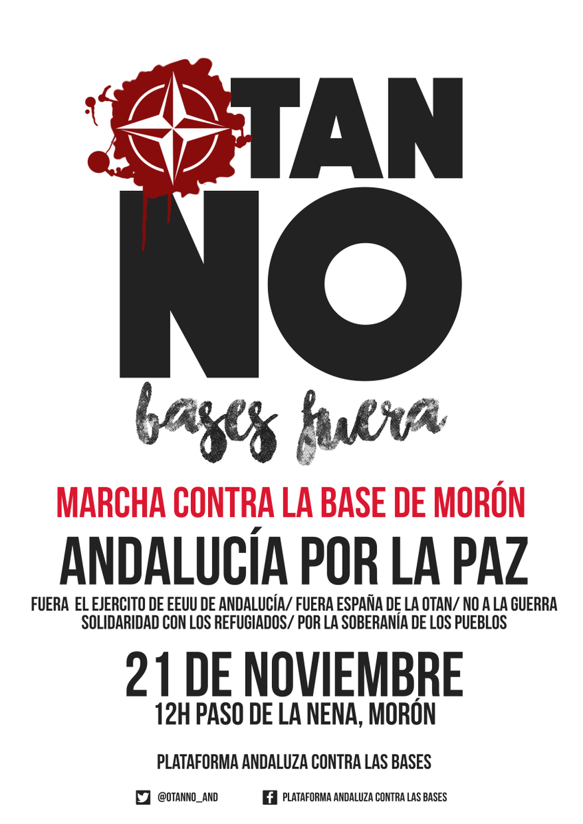 OTANno_AND's tweet photo. #CosasQueTerminanMal Las guerras criminales de la OTAN y EEUU en Afganistán, Irak, Libia, Siria... #OTANnoBasesFuera https://t.co/cuFZoQ8632