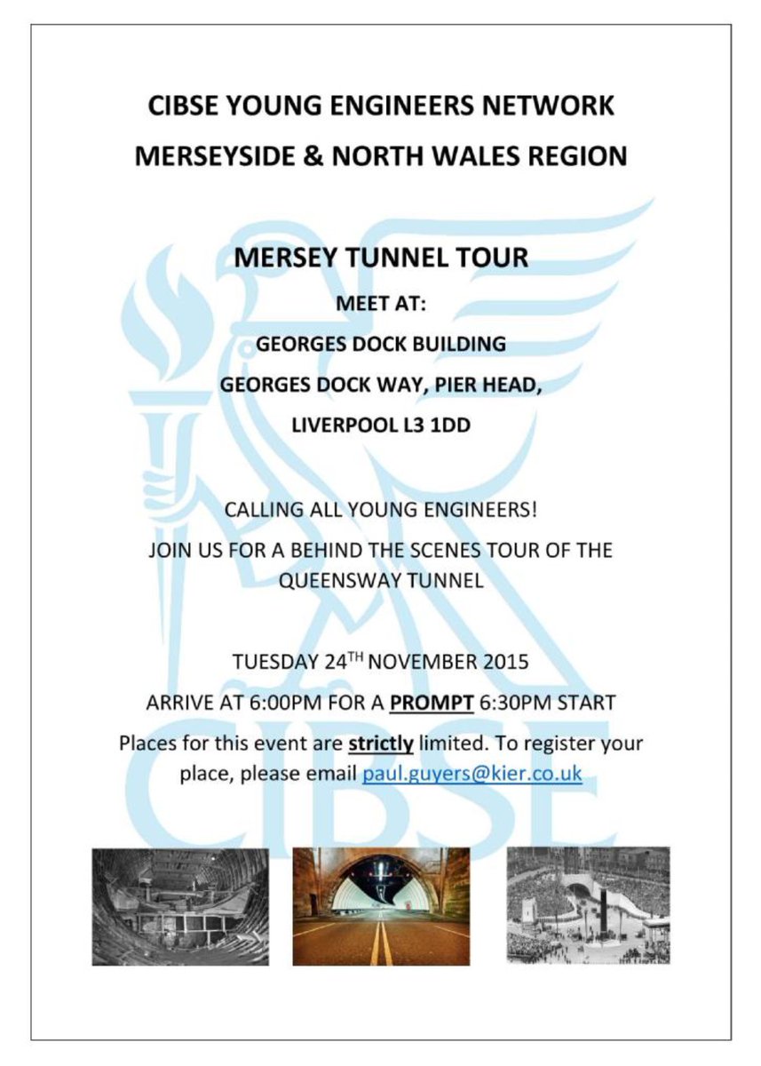 Our next event is a behind the scenes tour of the Mersey Tunnel - limited spaces left!