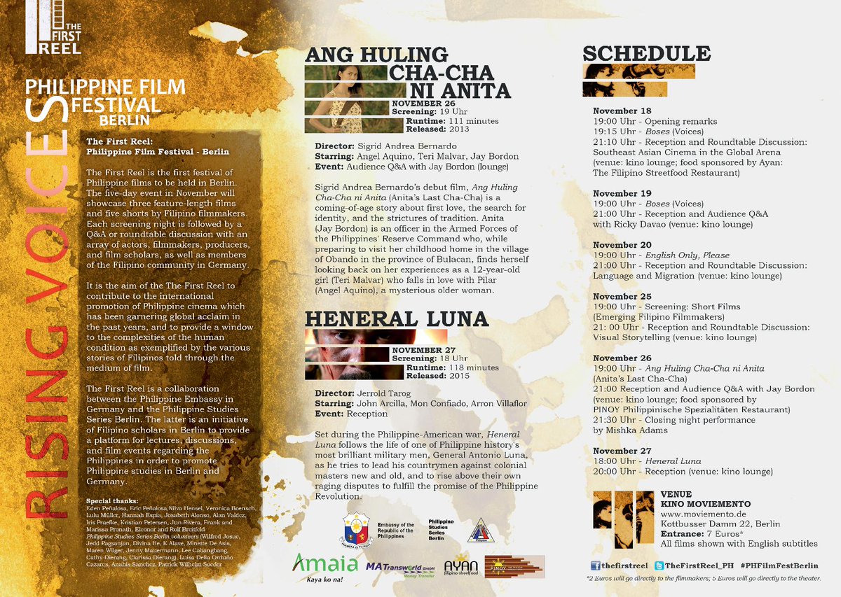 janelledumalaon's tweet photo. 2nd night of Berlin's very first Philippine Film Festival, "Boses" showing at Kino Movimento 19.00! See you there! https://t.co/Rw8vD6IErG