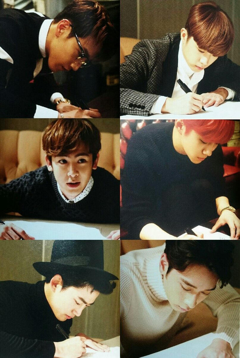 こういう、何かを一生懸命書いてる姿好き(*´︶`*)ﾉ"