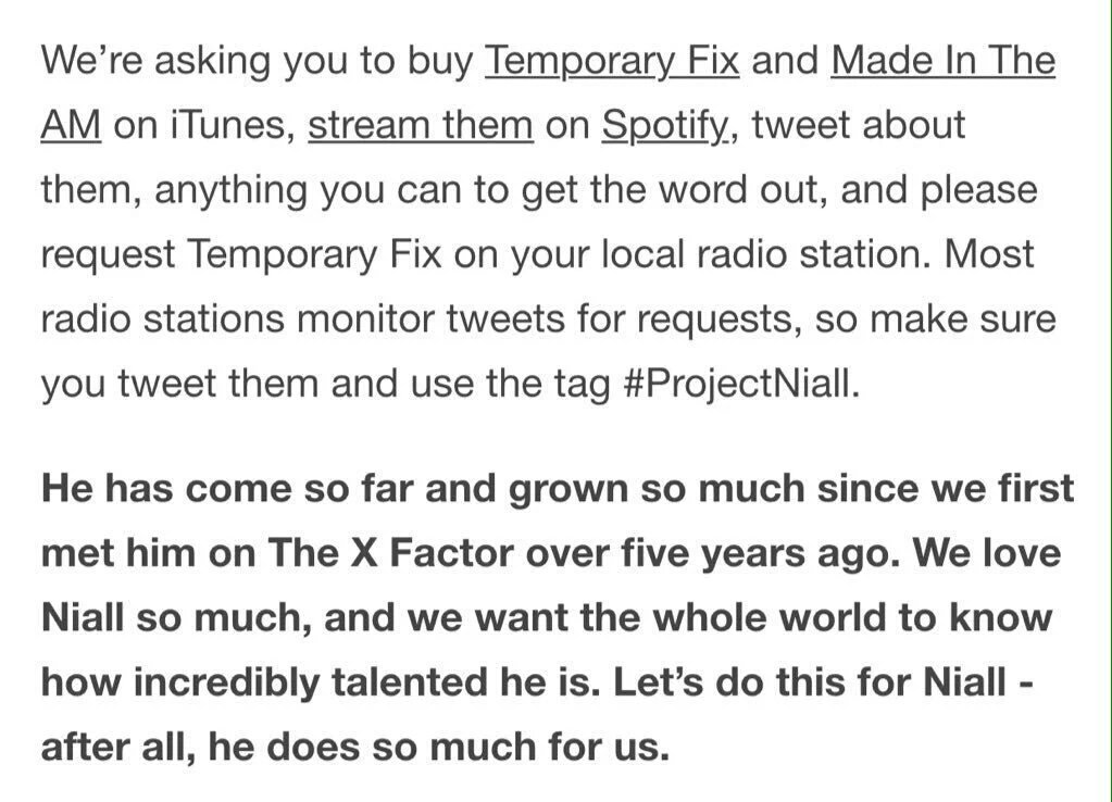 wingsharry's tweet photo. IT'S NIALL'S TIME TO SHINE C'MON LET'S DO THIS FOR HIM

#TemporaryFixProject https://t.co/GiRAiCTLoZ