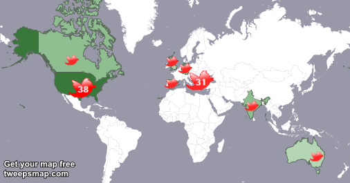 DonchevaElena's tweet photo. My followers live in 8 countries: USA(37%), Bulgaria(30%)... https://t.co/MJu5UZezl7
Get your free map! https://t.co/cGt9EKJibI