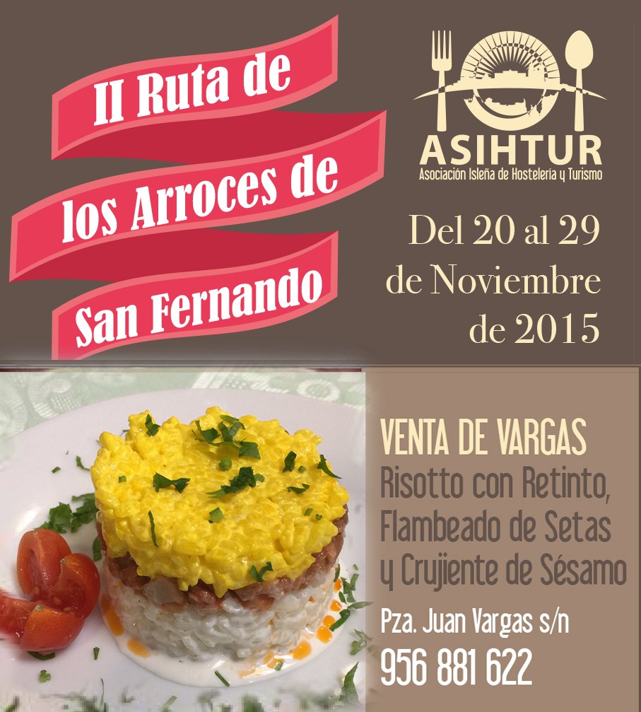 ventadevargas24's tweet photo. II Ruta de los arroces de San Fernando #asihtur
Risotto con Retinto, Flambeado de Setas y Crujiente de Sesamo https://t.co/g63angk0ou