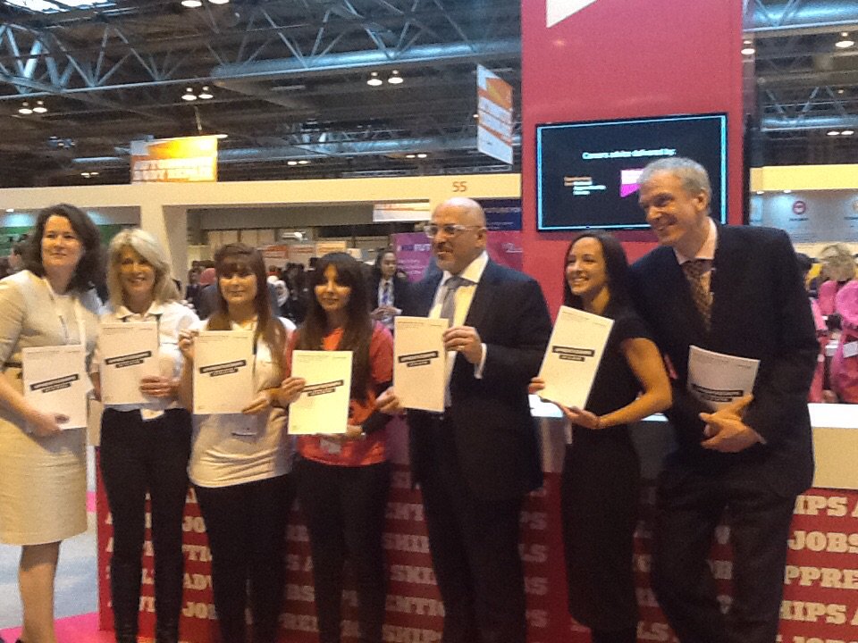 #appreticeships launch new online portal for teachers and parents at #tss15 with <a href="/nadhimzahawi/">Nadhim Zahawi</a>
