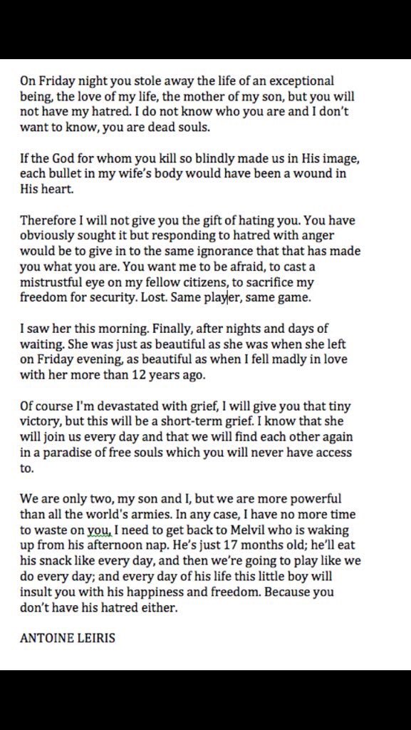 One of the most moving things I've ever read.