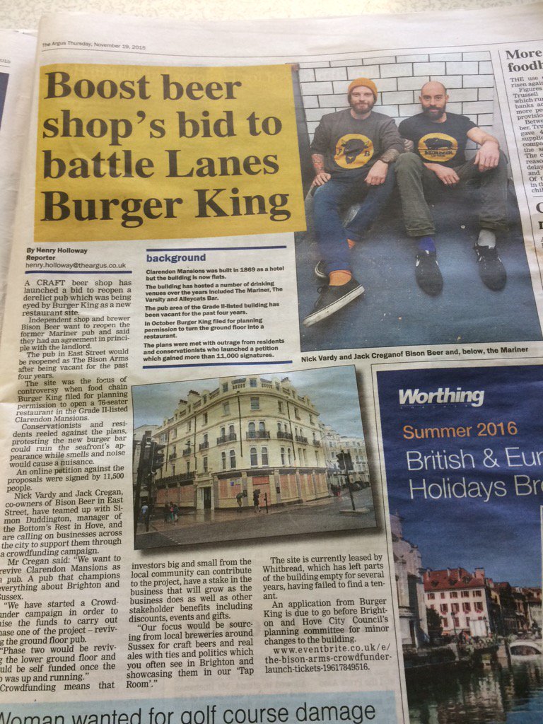 tomdruitt's tweet photo. Good luck @bisonbeer! https://t.co/Er8FgtwHX4