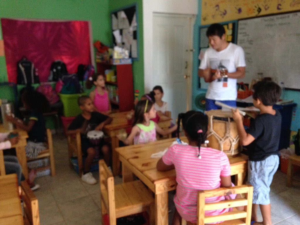 LasTerrenasIS's tweet photo. Rockin out in #music class. Thanks #koica !! #lasterrenasinternationalschool #internationaleducation https://t.co/9JtKQjLA3E