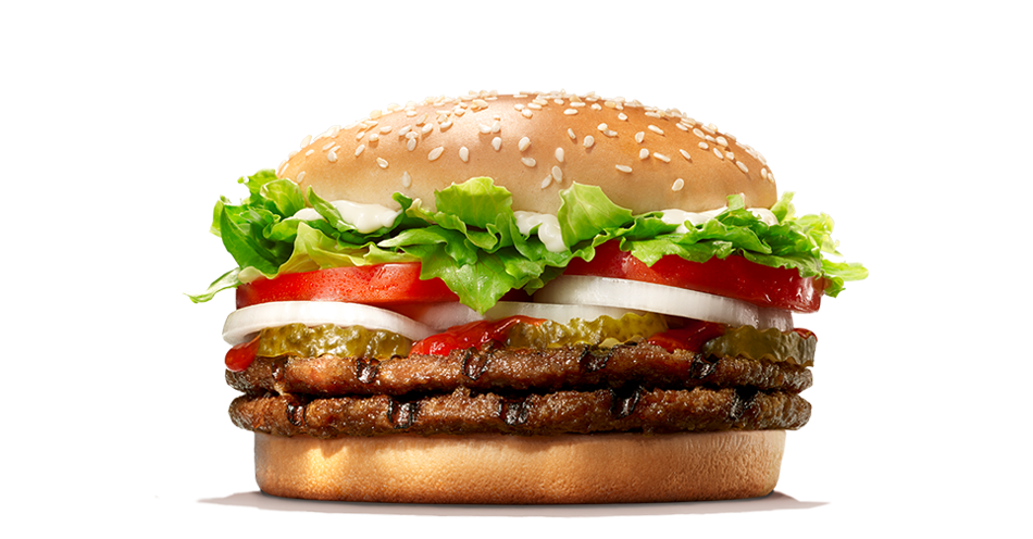 Чудесный двойной воппер! мясо на гриле только в #BurgerKing
