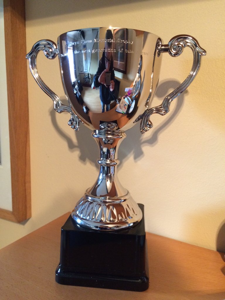 Will be proud to present the Gwyn Press Memorial Award at the Merthyr Tydfil Welsh League contest this weekend