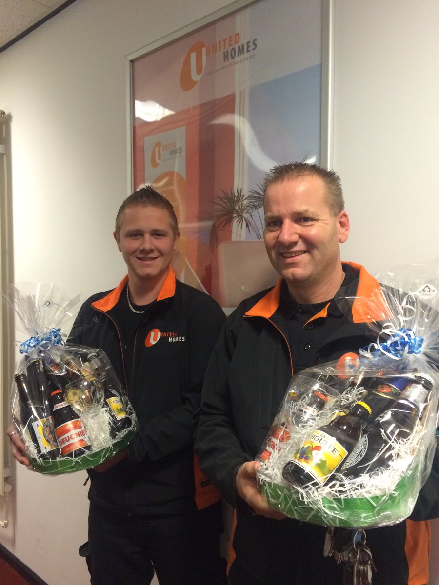 IUGUnitedGroup's tweet image. Onze toppers Silco, Dion en Rob hebben in 2 weken 80 appartementen opgeleverd. Klasse mannen!