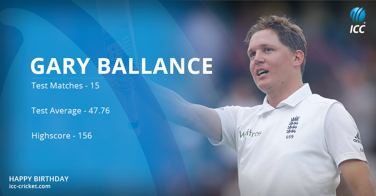What is your favourite Gary Ballance innings for englandcricket? Happy Birthday! 