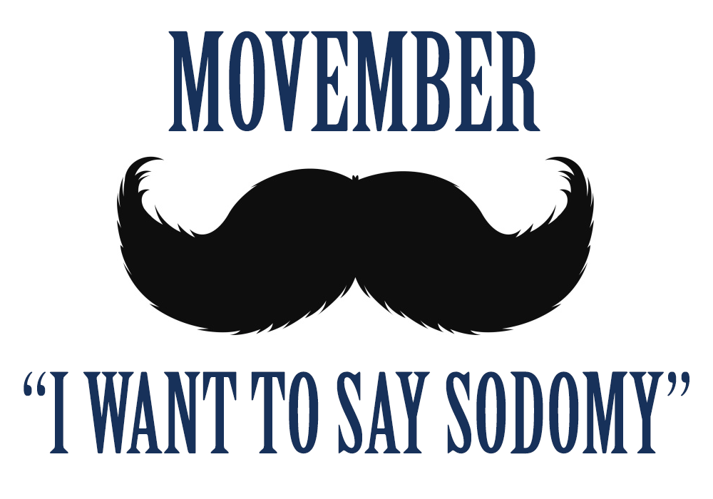 ancientmemphis's tweet photo. Apparently there's a word for a test men do when they're reminded by mustaches in November. I want to say #sodomy. https://t.co/Ij4XIglzmE