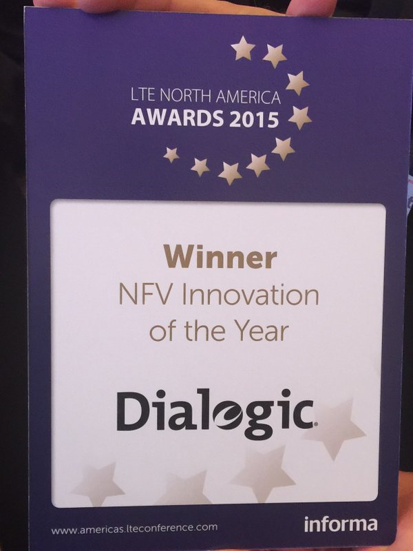 TimothyMoynihan's tweet image. @Dialogic #PowerMedia XMS #MRF #MRB wins #NFV Innovation of the Year Award -#LTENA check out bit.ly/1YhOQDX