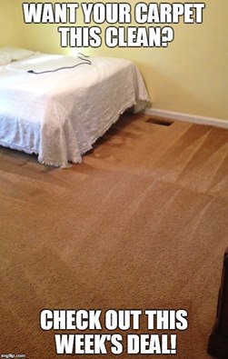It's time for our #ThursdayDeal! Call now and get 3 rooms and a hallway cleaned for only $119!