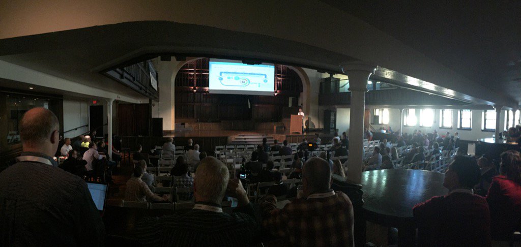 PKGoetz's tweet image. #cloudbees on stage at #DevOpsDaysOhio #jenkinsCI #devops