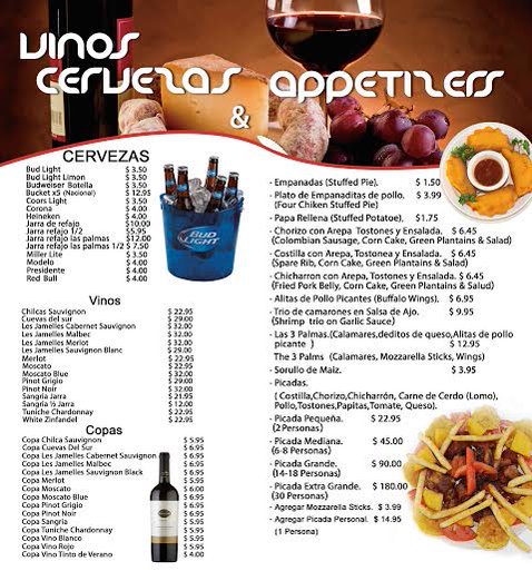 Las_Palmas_Rest's tweet photo. nuestro menu. https://t.co/4stCBtmmud