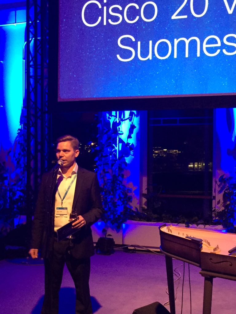 VilleFranck's tweet image. #CiscoConnectFI juhlapuhe