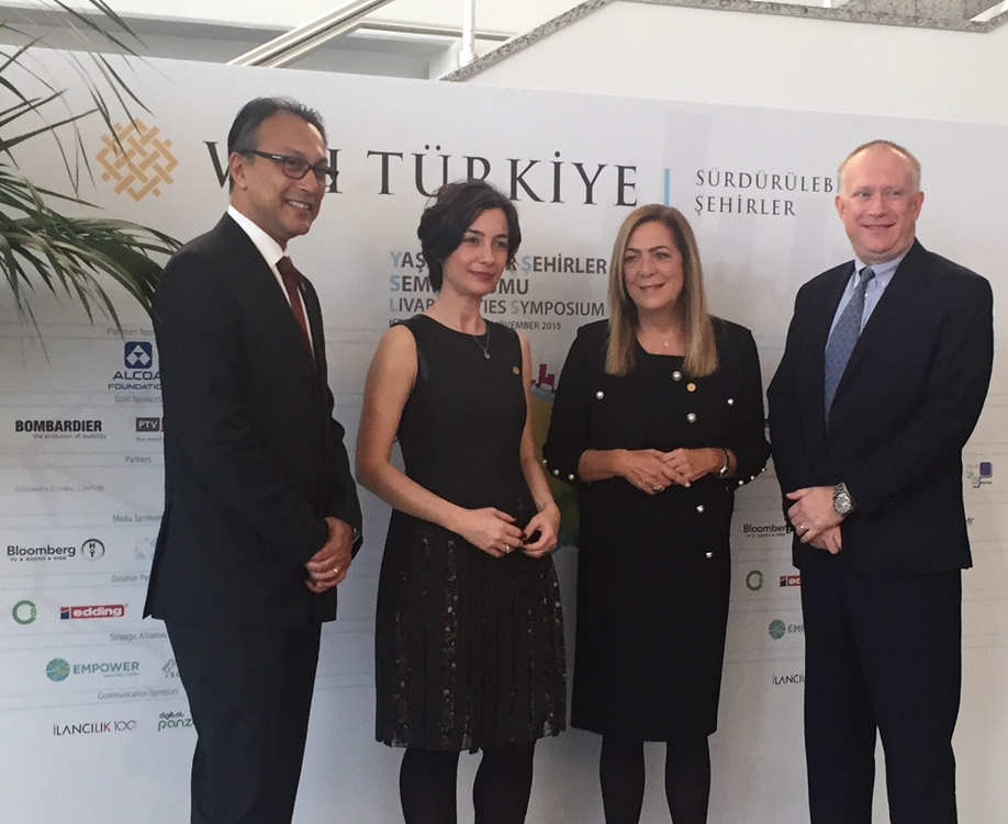 AlcoaFoundation's tweet photo. .@Alcoa's Randall Scheps made opening remarks today at @WRIcities Livable Cities Symposium in Turkey #lcs2015 https://t.co/jUVAM3VuVR