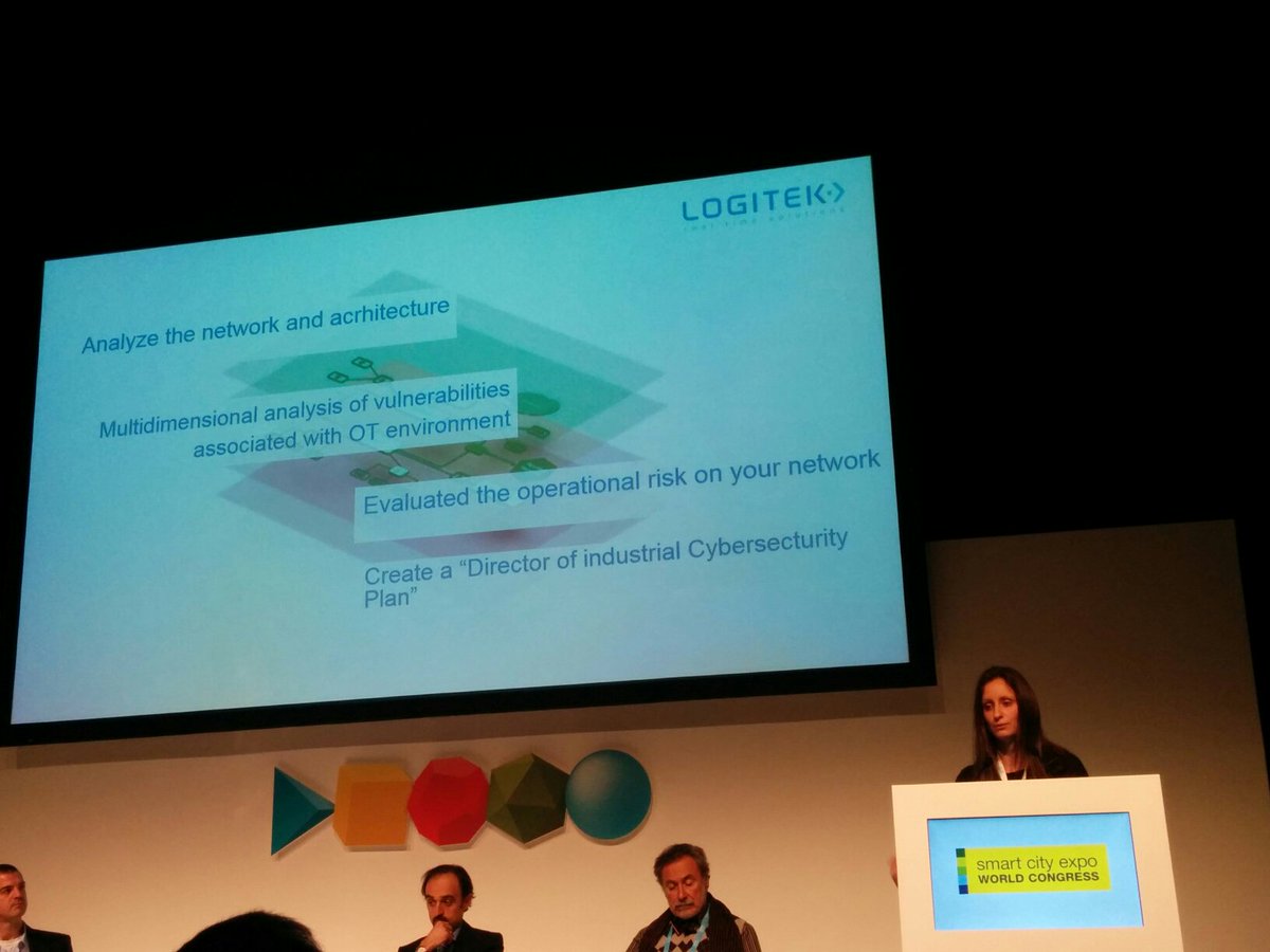 SmartCityexpo's tweet photo. Securing critical infrastructures strengthening #OpTech real time @logitek_ES #cybersecurity #SCEWC15 #TE28 https://t.co/WBF44UInEV