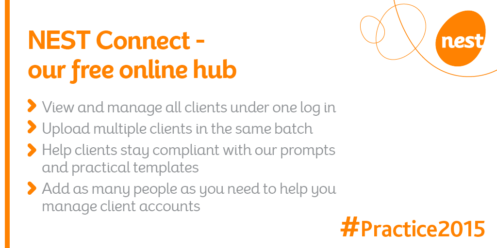 nestpensions's tweet photo. Accountants - take on as much #autoenrolment admin as clients want with #NESTConnect https://t.co/dkj2EbKgzC https://t.co/BLqnnuwbC1
