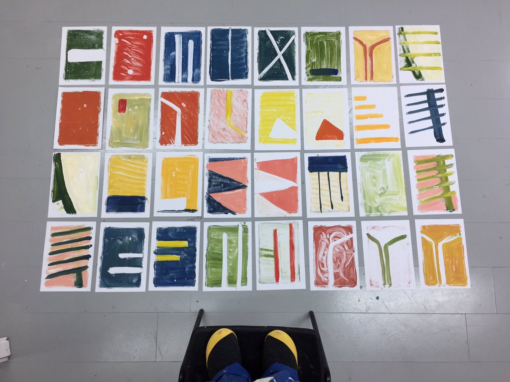jessicapaint's tweet photo. Mono printing in the studio #drawing #painting #painteddrawing https://t.co/Y27shyvqzH