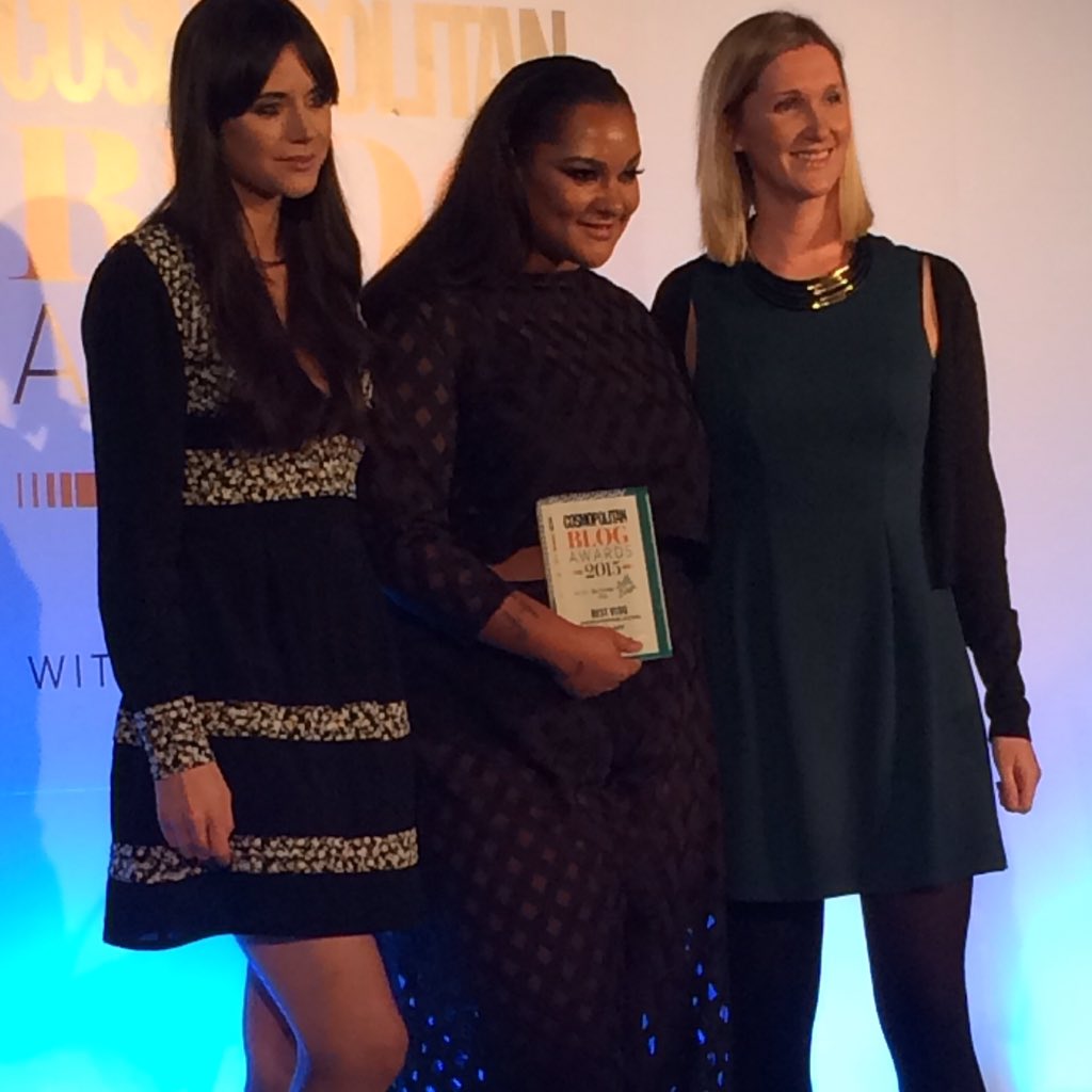 CosmopolitanUK's tweet image. The awesome @GraceFVictory - winner of #blossomhillbelleblush&apos;s Vlog of the Year! #CosmoBlogAwards