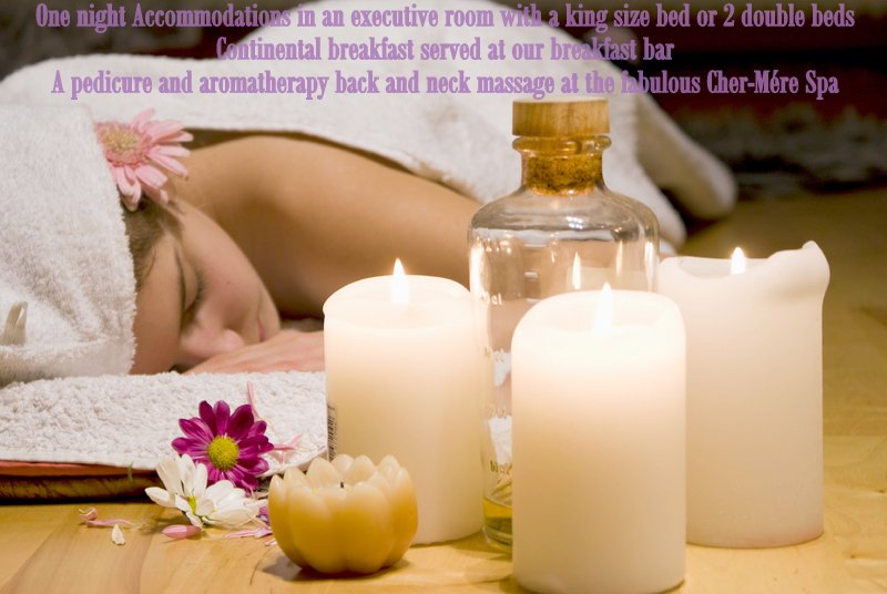 ConfedPlace's tweet image. Relax and unwind this holiday season with our Spa Package at Cher-Mére Spa 
To book contact Gabby at 549-6300 x113