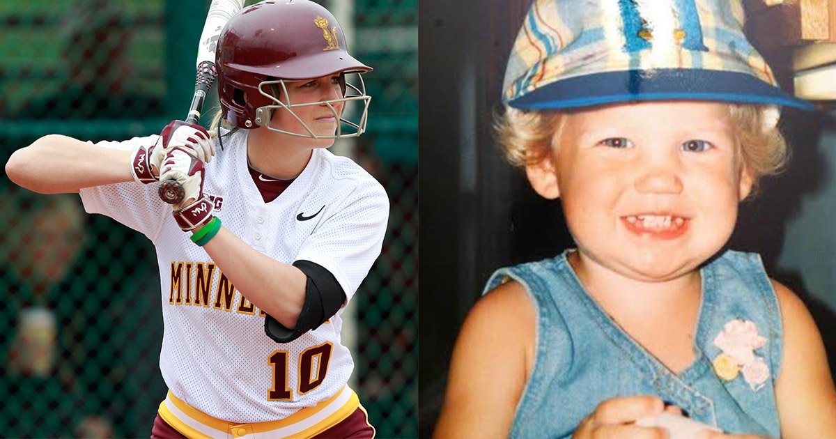 GopherSoftball's tweet photo. Today's #GuesstheGopher is senior outfielder Paige Palkovich (@paigepalk)! https://t.co/JdSrPUXWcd