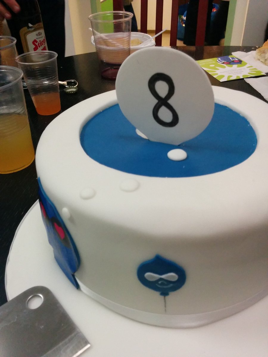crizzirc's tweet image. Happy Drupal 8 Release Day! #Celebr8D8 #drupalat
