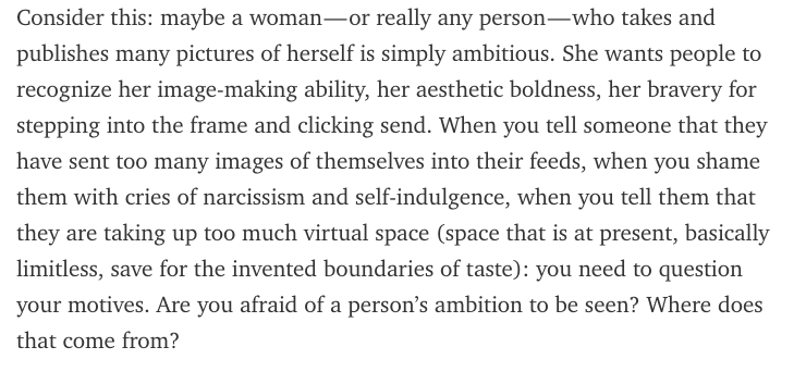 emmaladyrose's tweet photo. Beautiful project by @rachsyme on the magical power of selfies &amp; why people hate them https://t.co/abhiQmQQGd https://t.co/Hgn562qvAV