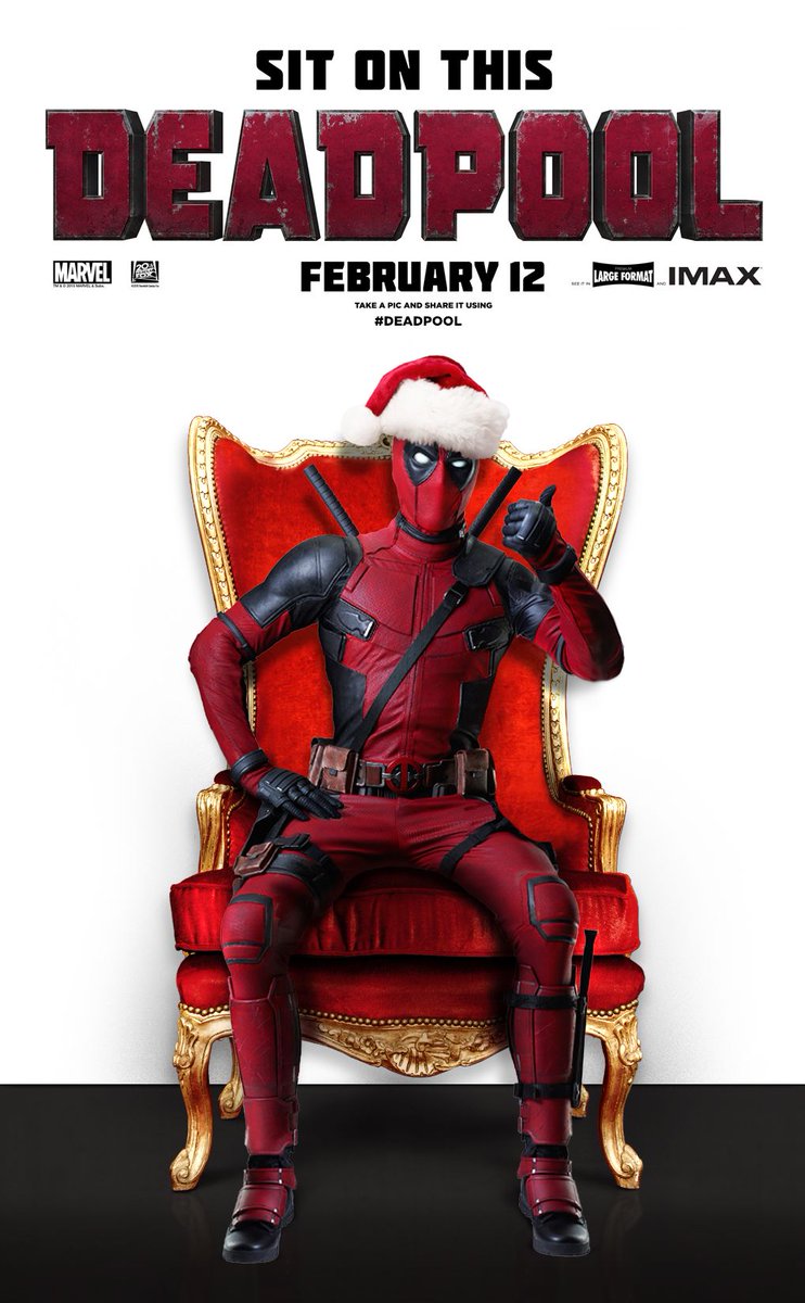 IMAXNL's tweet image. Wie durft er bij #Deadpool op schoot? Wij slaan deze stap even over en wachten op de film. 11 februari in @IMAXNL!
