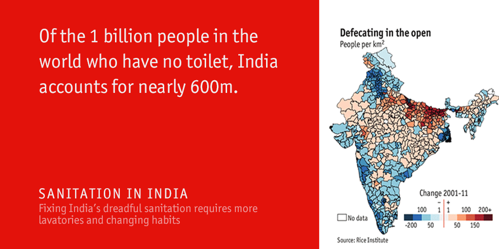 TheEconomist's tweet photo. Why Narendra Modi says building toilets is a priority over temples https://t.co/kNNhOwTctG #WorldToiletDay https://t.co/YQEJrFoMxm
