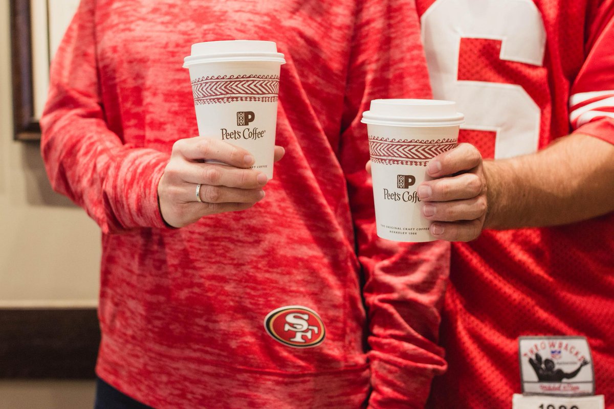San Francisco 49ers (@49ers) on Twitter photo Got your <a href="/PeetsCoffee/">Peet's Coffee</a>? Share pic in 49ers gear w/ your coffee & #FueledByPeets to win tix! 49rs.co/tHFExO Got your <a href="/PeetsCoffee/">Peet's Coffee</a>? Share pic in 49ers gear w/ your coffee & #FueledByPeets to win tix! 49rs.co/tHFExO
