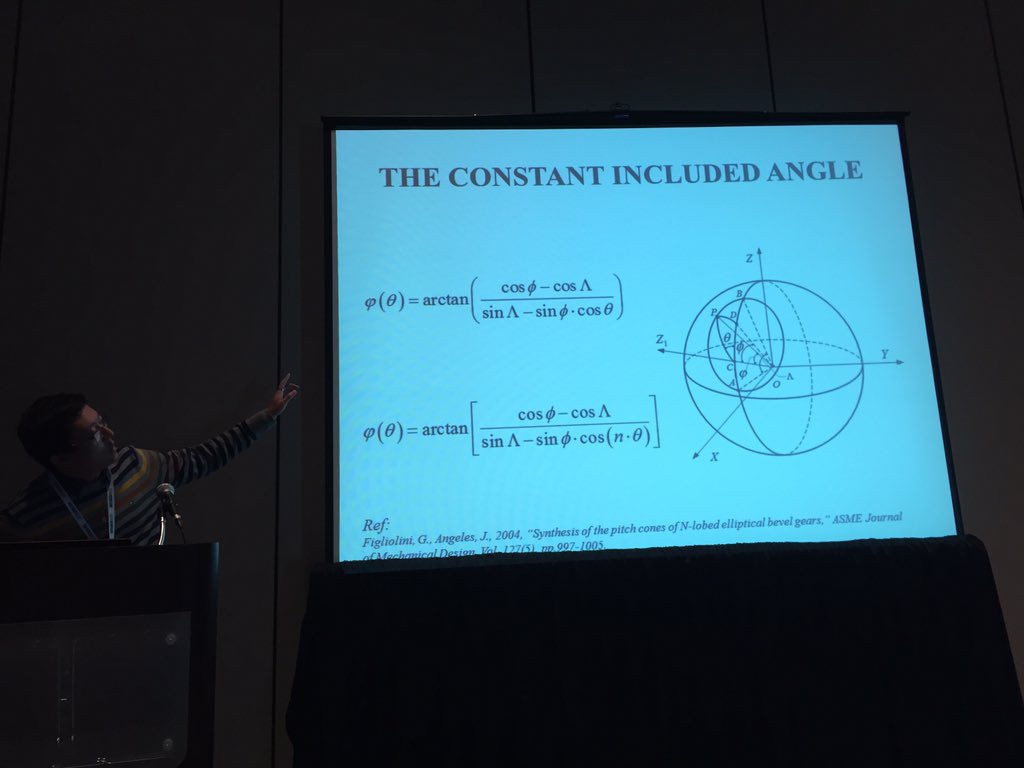 ReadyTechRun's tweet image. Learning how to optimize bevel undercut gears. #IMECE2015 #mathchat