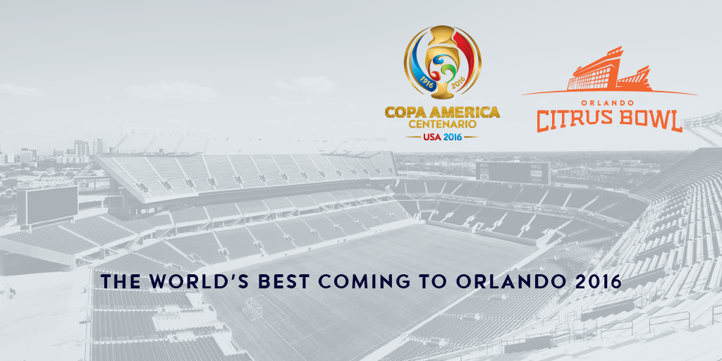 CONMEBOL Copa América™️ (@copaamerica) on Twitter photo ORLANDO! #CA2016 is coming to the <a href="/CitrusBowl/">Cheez-It Citrus Bowl</a>! Sign up for ticket info at CA2016.com ORLANDO! #CA2016 is coming to the <a href="/CitrusBowl/">Cheez-It Citrus Bowl</a>! Sign up for ticket info at CA2016.com