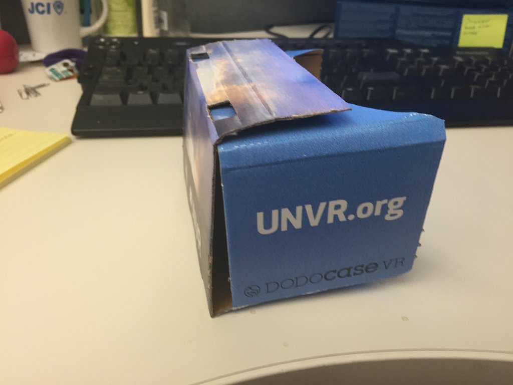 exanimotina's tweet photo. LOVE this! So excited by our @mcampaign #UNVR #virtualreality @DODOsays @googlecardboard! #cloudsoversidra #vr4dev https://t.co/iA8JcL9NMe