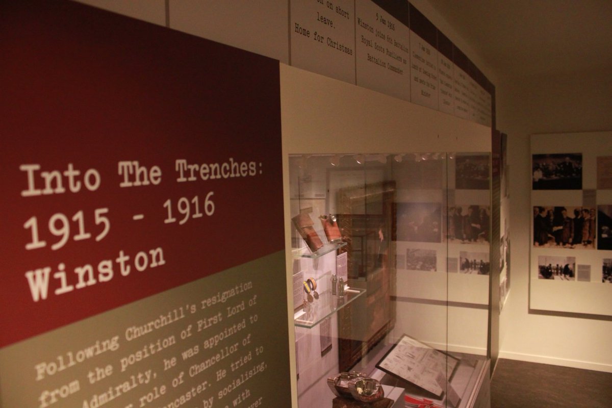 ChartwellNT's tweet photo. #OnThisDay in 1915 WSC reached the Western Front to serve in WW1. Our exhibition #IntoTheTrenches tracks his journey https://t.co/3wlUsuFzP2