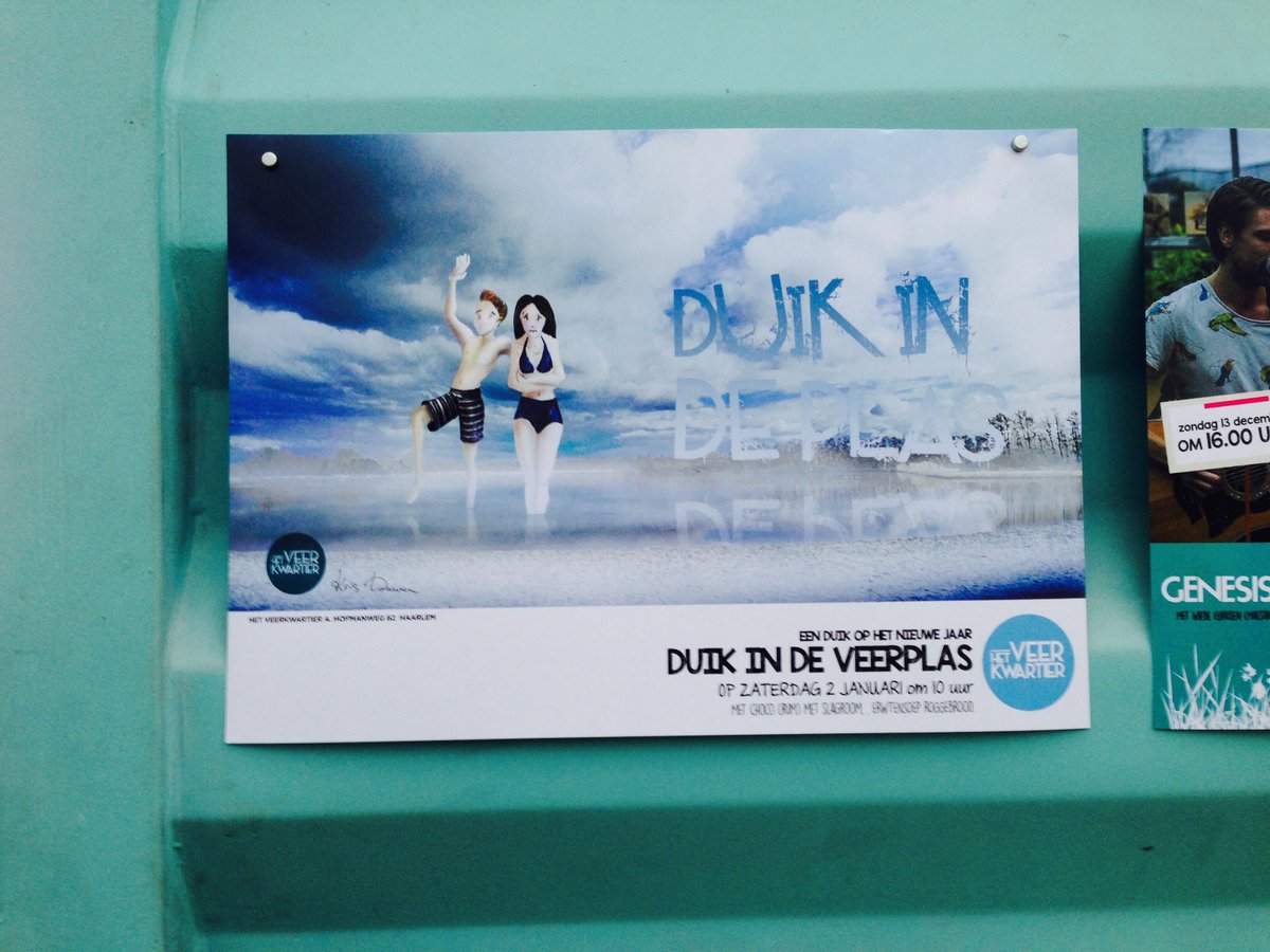 Duik in de plas 2 januari om 10 uur #nieuwjaar #leukedingen <a href="/HetVeerkwartier/">Het Veerkwartier</a>